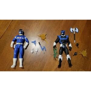 Power Ranger In Space Blue Ranger Lighting Collection Psycho Blue Ranger Figures
